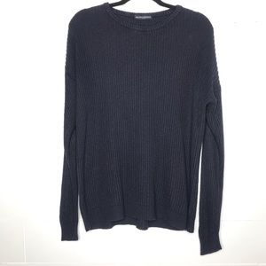 Brandy Melville OS Navy Knit Sweater Oversized